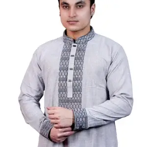 অ্যাশ কালার শেনিল <br> পাঞ্জাবী <br> কোডঃ ১০১